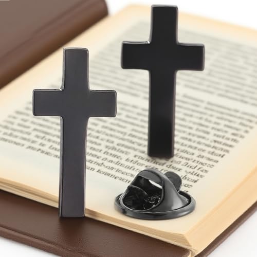 Cross Lapel Pin for Men Jesus Pin Faith Jewelry Religious Christian Latin Ornate Brooch - color: A3:cross pin