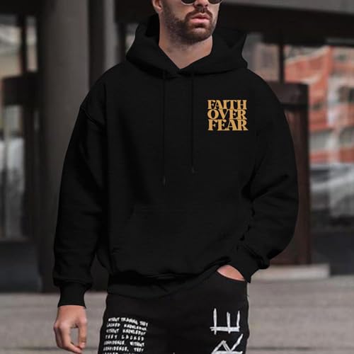 Christian Hoodies for Men Bible Religious Sweatshirts Jesus Hoodie - color: Black01, size: XX-Large