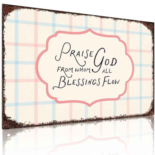 Christian Blessing Quote Aluminum Metal Sign 8 x 12 Inch
