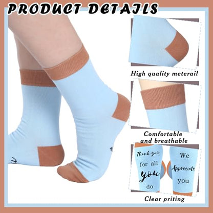 Xtinmee Housekeeping Week Appreciation Socks Gifts Bulk - color: Morandi Color