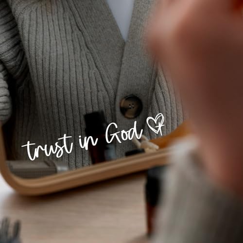 3X Trust In God Rearview Mirror Sticker - Christian Car Stickers For Women - color: Trust In God