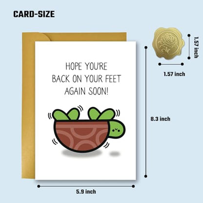 Funny Get Well Cards - Get Well Soon Card - After Surgery Recovery Gifts for Women Men - Feel Better Gifts for Him Her Friends B