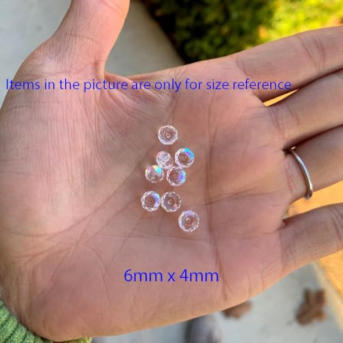 100pcs Adabele Austrian 6mm Rondelle Crystal Beads Tanzanite Purple - color: Tanzanite/Purple, size: 4mm x 6mm - 100pcs