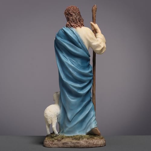 Veronese Design 6 1/4 Inch Jesus The Shepherd Polyresin Hand Painted Religious Collectible Figurine Sculpture