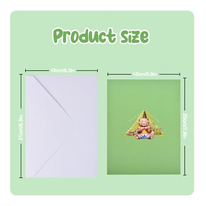 3D Pop Up Interesting Cards for men - Camping theme Greeting Card - color: Camping area