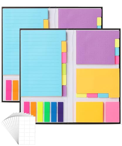 Mr. Pen- Sticky Notes Set, 2 Sets, 820 Pack, Ruled - color: Vibrant, size: 2 Sets