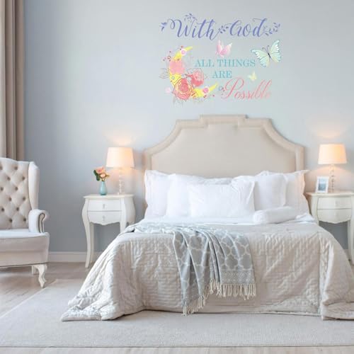 JINGIHE Vinyl Inspirational Quotes Stickers (Colorful) - color: Colorful