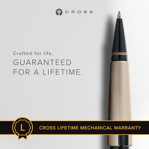 Cross Edge Matte Hazelnut Gel Rollerball Pen, Medium Point, Black Ink - color: Matte Hazelnut