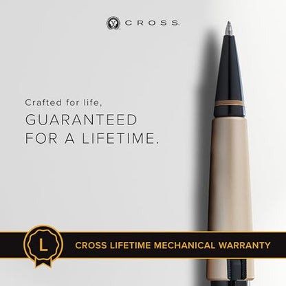Cross Edge Matte Hazelnut Gel Rollerball Pen, Medium Point, Black Ink - color: Matte Hazelnut