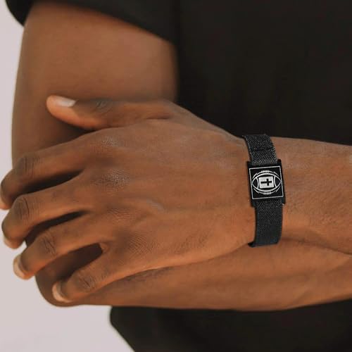 Football Cross Bible Verse Adjustable Bracelet for Boys Mens, Christian Gifts for Kids Teen Boys - style: Matthew 19:26