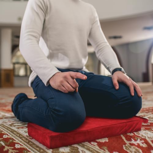 Colingmill Personal Prayer Kneeler Pad 18 3/4 Inch Christian Kneeler Pillow - color: Burgundy