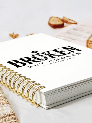 Broken But Chosen Christian Bible Journal Notebook for Women Men - color: broken but chosen