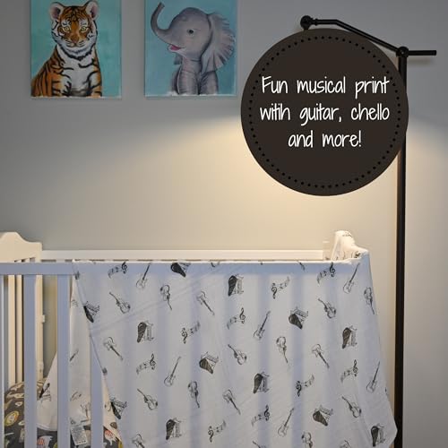 LollyBanks Muslin Swaddle Blanket, 47 x 47 in, Newborn Receiving Blanket - color: Chello There