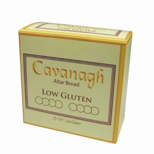 Low Gluten Individual Communion Hosts, 25 Count, 1-3/8 Inch Wafers, Wheat