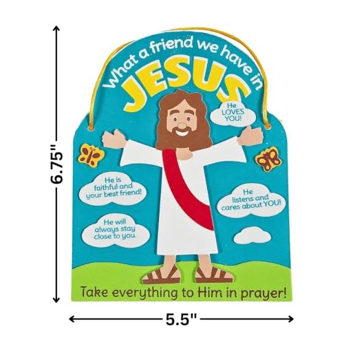 Fun Express What A Friend We Have in Jesus Craft Kit 12 Pack