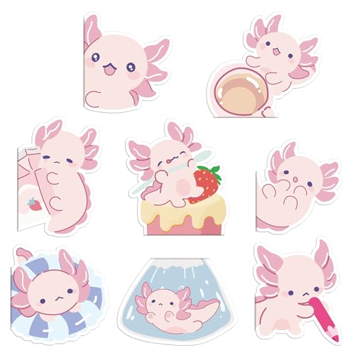 Axolotl Magnetic Bookmarks Gifts - 8 Pcs Pink Cute Bookmark - style: Axolotl