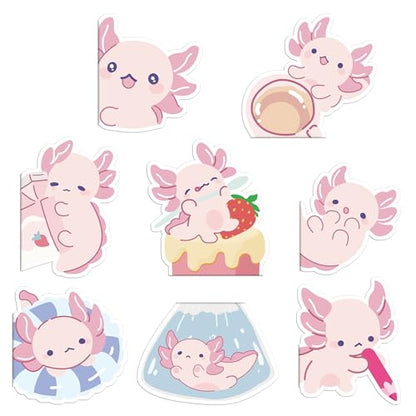 Axolotl Magnetic Bookmarks Gifts - 8 Pcs Pink Cute Bookmark - style: Axolotl