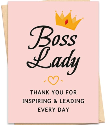 Boss Lady Day Card Gifts, Boss's Day Gifts for Women - color: BK-136