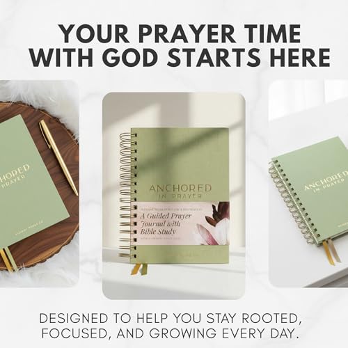 Prayer Journal with Bible Study - 20 Weeks Guided Daily Prayer Journal for Woman to Strengthen Faith and Practice Gratitude - Religious Gift for Spritual Growth - color: Green