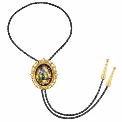 GelConnie Gothic Bolo Tie for Men Women 3D Art Western Cowboy Necktie - color: Frog Wedding Bolo Tie
