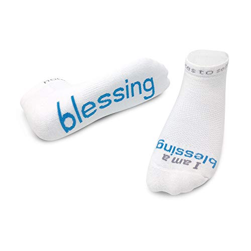 notes to self – Inspirational Religious Socks for Men & Women, Spiritual Gifts - color: White-blessing, size: Medium