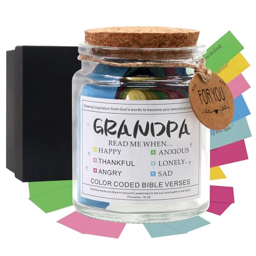108 Bible Verse Cards to Bring Grandpa Comfort, Strength and Hope - style: Bible Verses Jar for Grandpa
