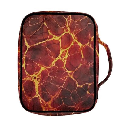 Coldinair Fire Bible Cover Case for Men Women,Bible Bags Book Covers Kids Scripture Carrying Case with Handle and Pocket,Bible Book Carrying Case Tote Handbag - color: Fire