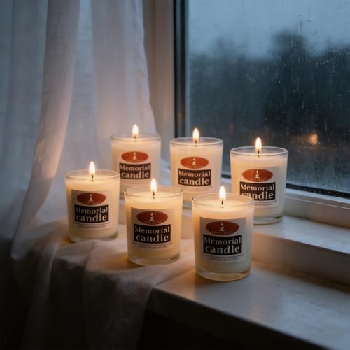 Natural Soy Wax Yahrzeit Memorial Candles (6 Pack) – Hand-Poured, Bereavement Gifts for Jewish Sympathy & Remembrance