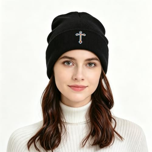 Funny Embroidered Beanie Hats for Men Women, Winter Graphic Knit Hat, Stuff Accessories Gifts