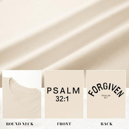 Christian Jesus Shirts for Men God Religious Faith Shirt Bible Verse Inspirational Oversized Graphic Tees Tops - color: Apricot, size: Medium