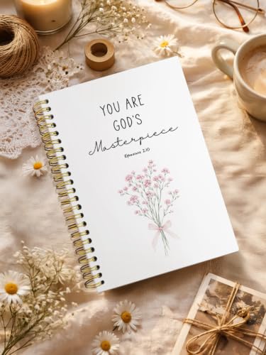 ISANOU You Are God's Masterpiece Journal Notebook for Women Teen Girls Kids - color: ephesians 2:10