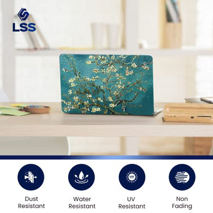 LSS 15 15.6 Inches Laptop Notebook Skin Sticker with 2 Wrist Pads - Reusable Cover Protector Vinyl Sticker Cover Decal Fits 13" - 16" HP Asus Acer Samsung - Almond Trees - color: Almond Trees, size: 13" - 16"