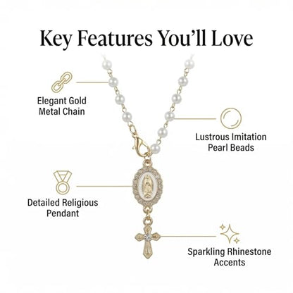 Car Rosary for Car, Steering Wheel Charm, Steering Wheel Rosary Charm Cross - style: B