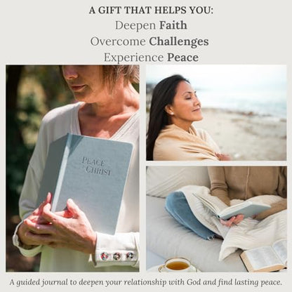 Prayer Journal – Peace in Christ 12-Week Guided Christian Prayer Journal for Women & Men with Daily Prayer Prompts, Scripture, Gratitude & Reflection for Spiritual Growth - color: Green