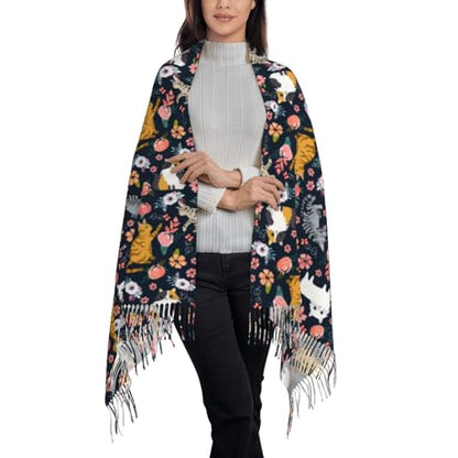 Prayer Shawls and Wraps for Women, Jesus Christian Gifts Bible Scarf Super Soft Fashion Shawl With Tassel - color: Black1