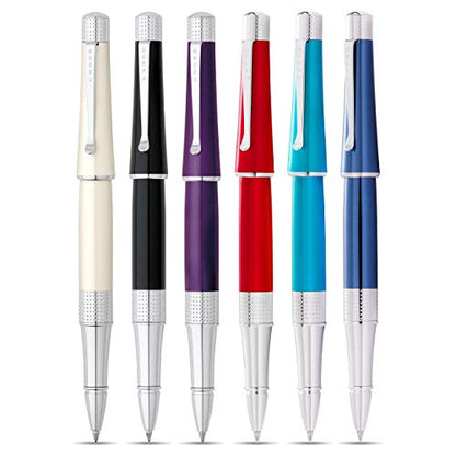 Cross Beverly Refillable Gel Ink Rollerball Pen, Medium Rollerball, Includes Premium Gift Box - Translucent Teal Lacquer - color: Translucent Teal Lacquer, style: Rollerball Pen