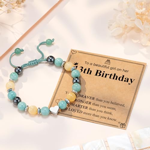 UPROMI To My Daughter/Granddaughter/Niece Bracelet Gifts for Girls - style: 13th Birthday