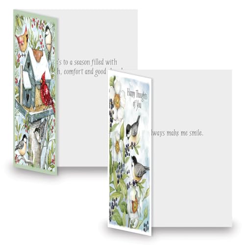 Current Susan Winget Garden Assorted Cards with Envelopes All Occasion - 20 Pack, Large 5" x 7" Cards with Sentiments, Variety of Get Well, Sympathy, Birthday, Anniversary & Thinking of You - color: Garden