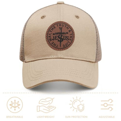 Christian Hats for Men Women Religious Gifts - color: Jesus- Khaki