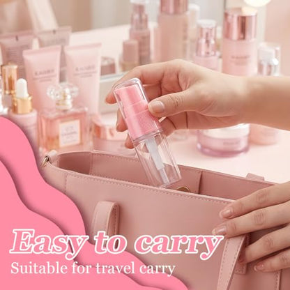 6PCS 10ML 0.34oz Transparent BPA Free Empty Portable Pump Press Push Bottles Jars Containers For Serums Skin Care Foundations Lotion Cream Cosmetic Liquid Essential Oils Toiletries