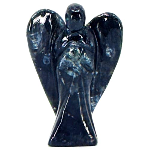Nelson Creations 2 Inch Larvikite Guardian Angel Figurine - color: Larvikite