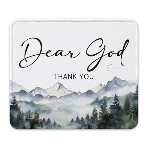QIYUHOY Christian Inspirational Mouse Pad, 9.5x7.9 Inch - color: dear god thank you