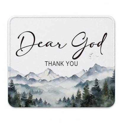 QIYUHOY Christian Inspirational Mouse Pad, 9.5x7.9 Inch - color: dear god thank you