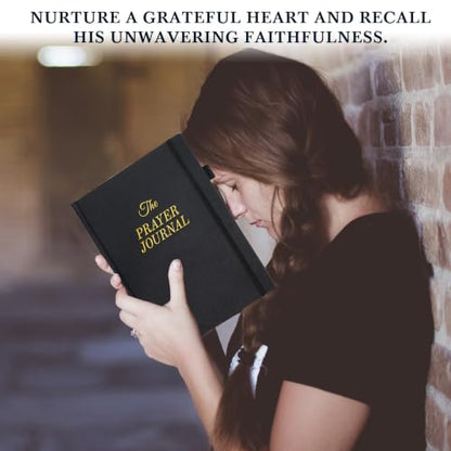 Prayer Journal for Men - 60 Weeks Bible Journal with Prompts, Verse - color: Black