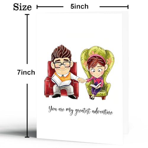 fancu Romantic Anniversary Card Gift for Husband Wife - color: ZC-058
