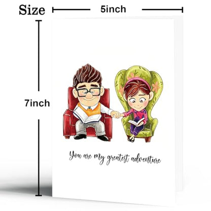 fancu Romantic Anniversary Card Gift for Husband Wife - color: ZC-058