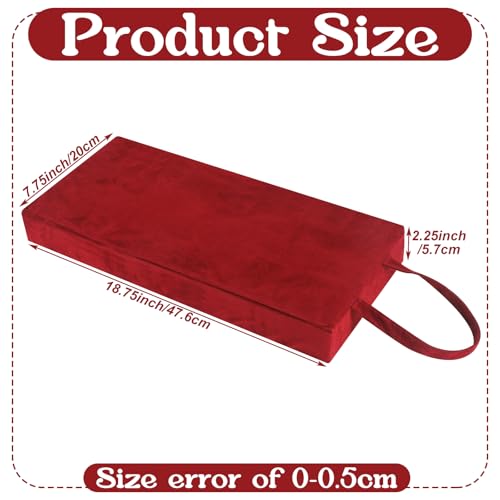 Colingmill Personal Prayer Kneeler Pad 18 3/4 Inch Christian Kneeler Pillow - color: Burgundy