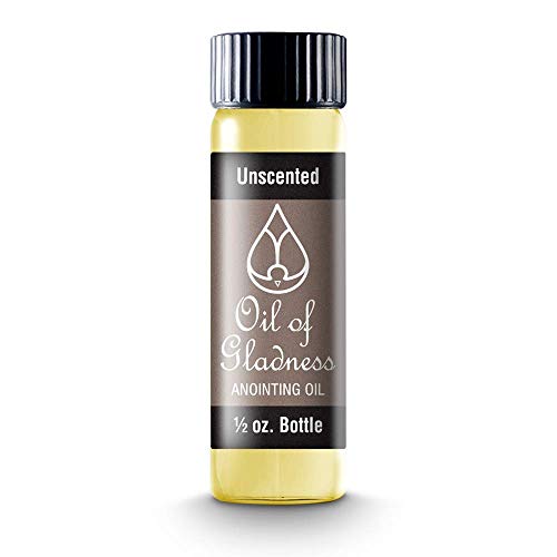 Oil of Gladness Unscented Anointing Oil - Oil for Daily Prayer, Ceremonies, and Blessings - 1/2 oz - size: 1/2 Ounce