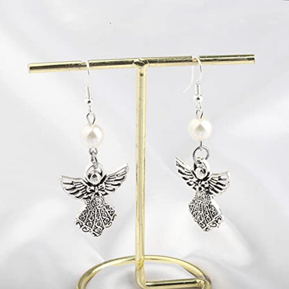 FUSTMW Angel Earrings - Guardian Angel Charm Jewelry Gifts