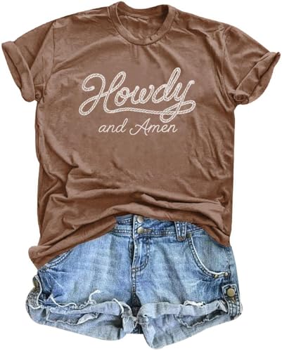 Country Music Concert Shirt Women Retro Rock and Roll Graphic Tee Tops Western Fan Gift Shirts Band Short Sleeve Tops - color: Coffee3, size: X-Large